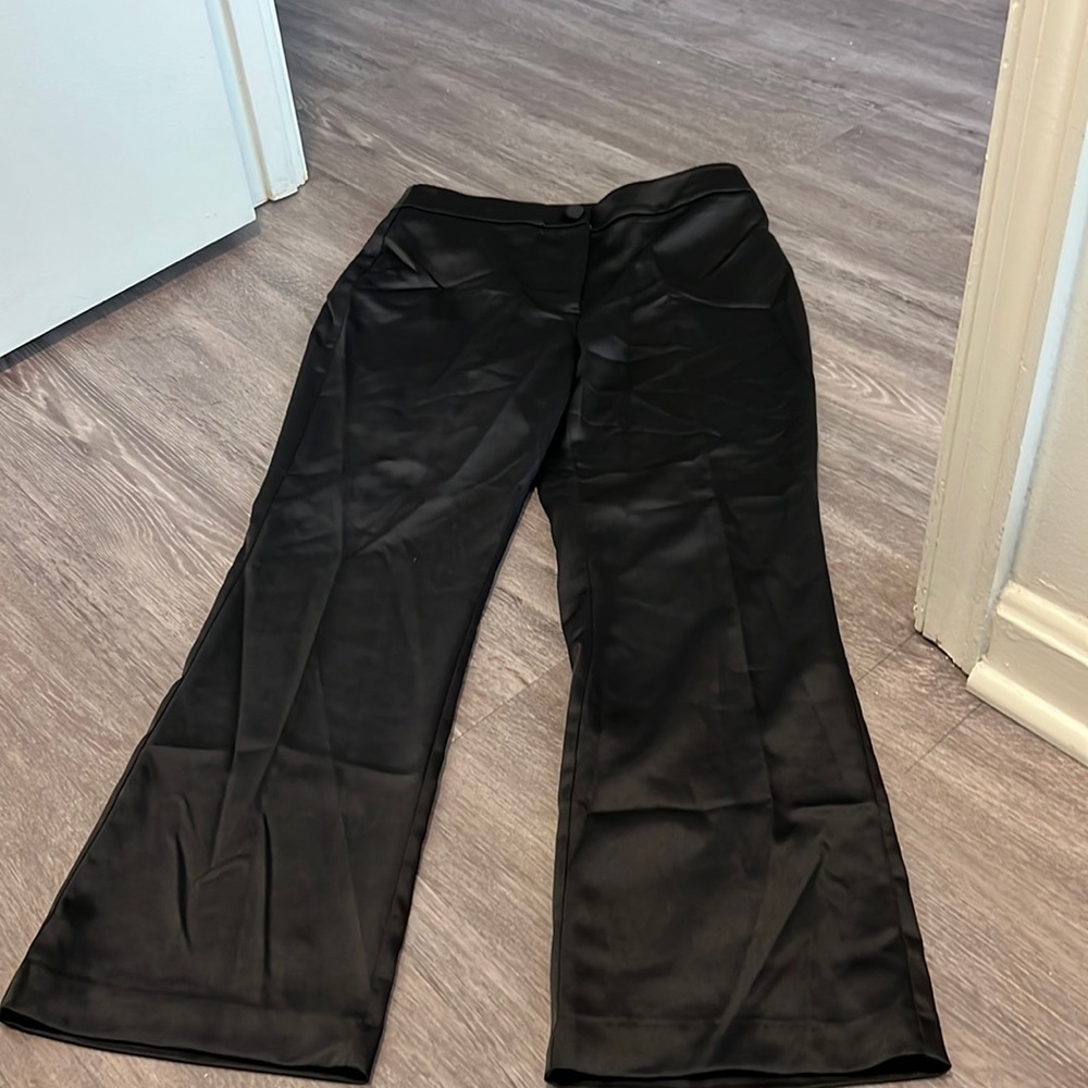 Zara Black Satin Pants